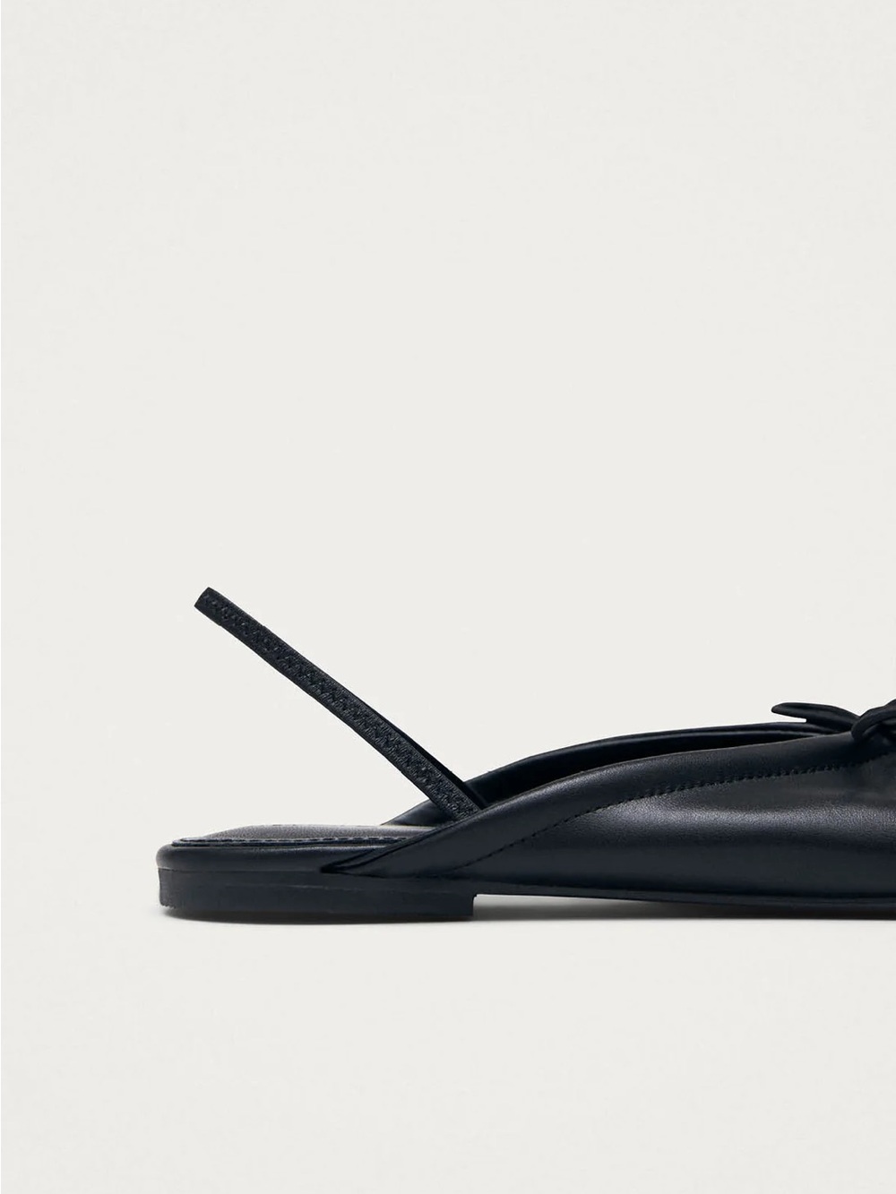 NWT Alohas OLI BLACK LEATHER BALLET FLATS - Picture 3 of 8